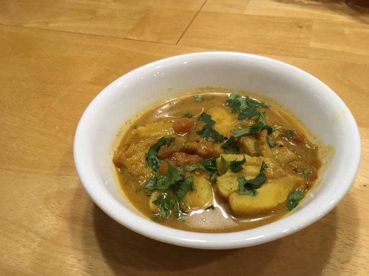 Madras fish/shrimp curry